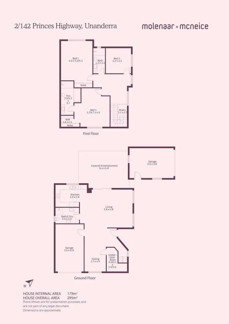 Floorplan of Homely townhouse listing, 2/142 Princes Highway, Unanderra NSW 2526