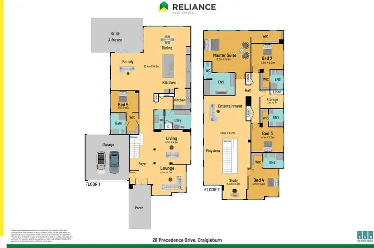Floorplan of Homely house listing, 28 Precedence Drive, Craigieburn VIC 3064