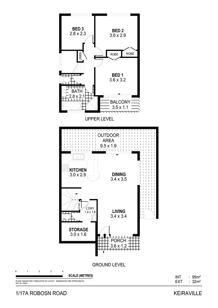 Floorplan of Homely townhouse listing, 1/17A Robsons Road, Keiraville NSW 2500