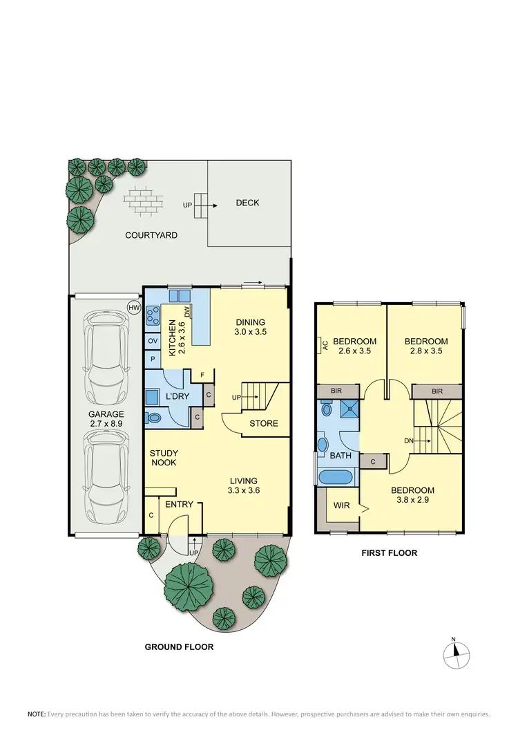 Floorplan of Homely townhouse listing, 9/1 Millar Road, Tullamarine VIC 3043