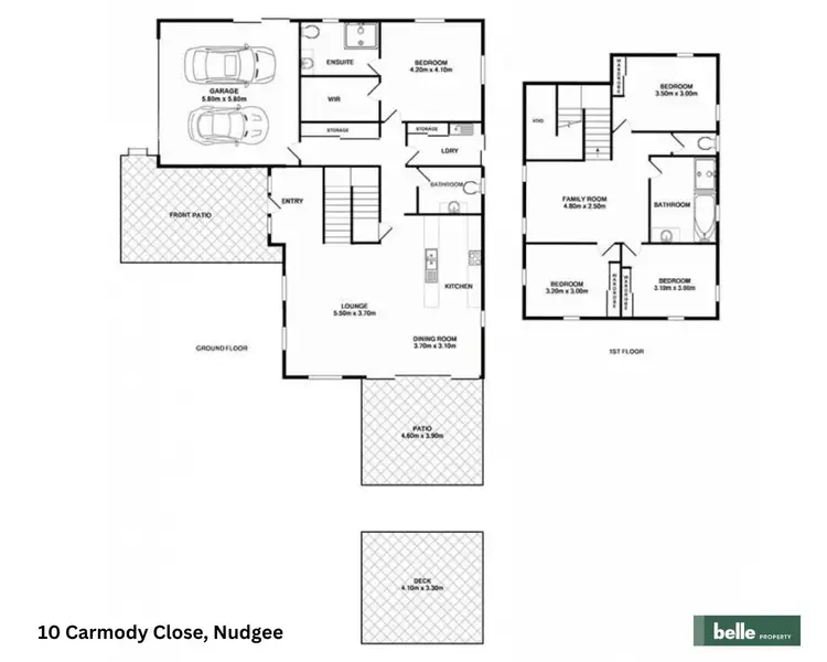 Floorplan of Homely house listing, 10 Carmody Close, Nudgee QLD 4014