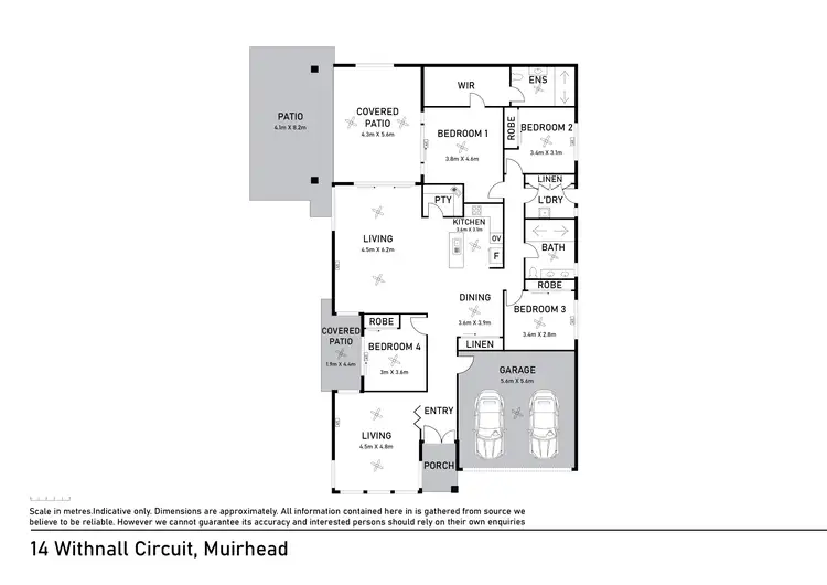 Floorplan of Homely house listing, 14 Withnall Circuit, Muirhead NT 810