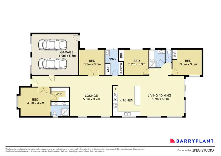 Floorplan of Homely house listing, 12 Finstall Place, Caroline Springs VIC 3023