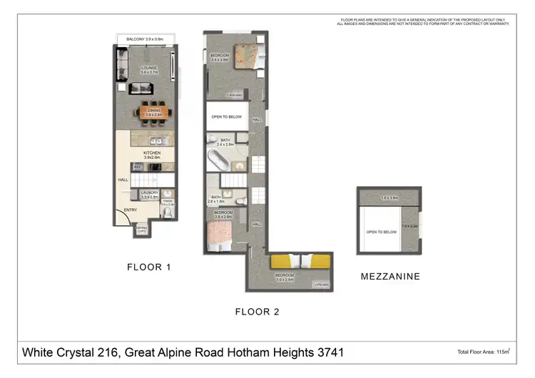 Floorplan of Homely apartment listing, 216 White Crystal, Mount Hotham VIC 3741