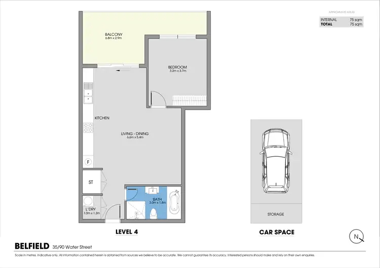 Floorplan of Homely apartment listing, 35/90 Water Street, Strathfield South NSW 2136