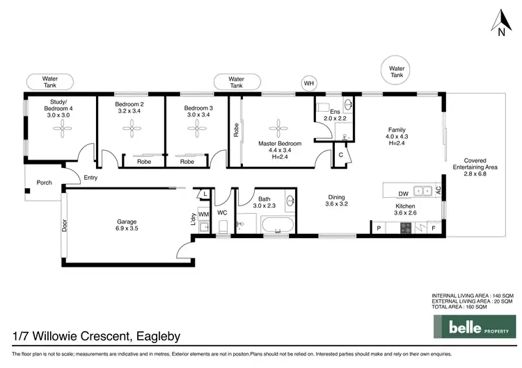 Floorplan of Homely house listing, 1/7 Willowie Crescent, Eagleby QLD 4207