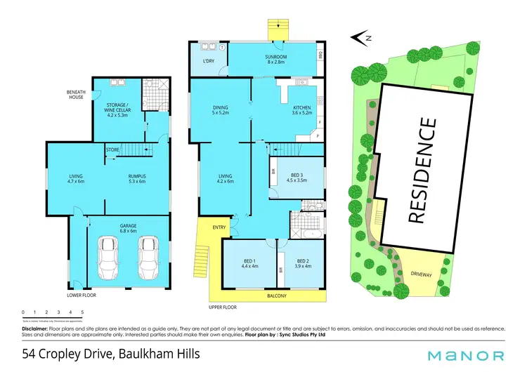 Floorplan of Homely house listing, 54 Cropley Drive, Baulkham Hills NSW 2153