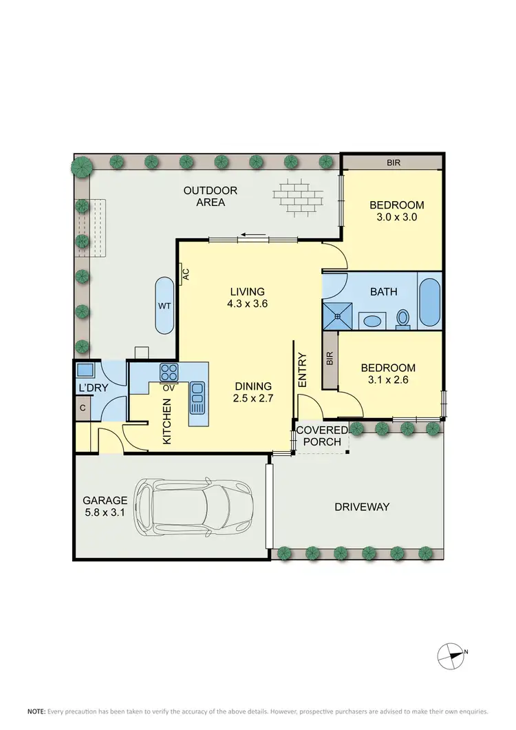 Floorplan of Homely villa listing, 2/27 Spry Street, Coburg North VIC 3058