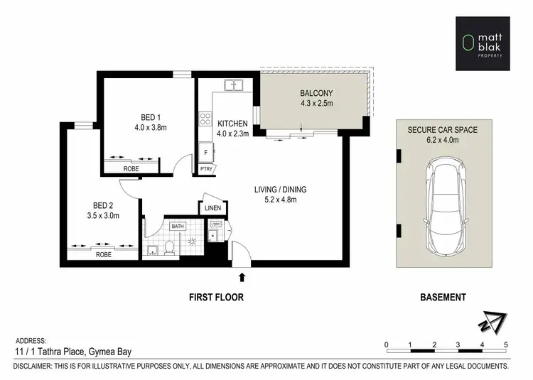 Floorplan of Homely apartment listing, 11/1 Tathra Place, Gymea NSW 2227
