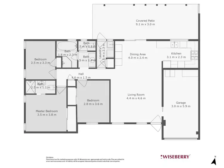 Floorplan of Homely house listing, 33A Crowe Street, Lake Haven NSW 2263