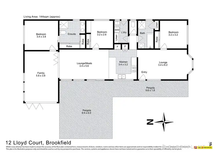 Floorplan of Homely house listing, 12 Lloyd Court, Brookfield VIC 3338