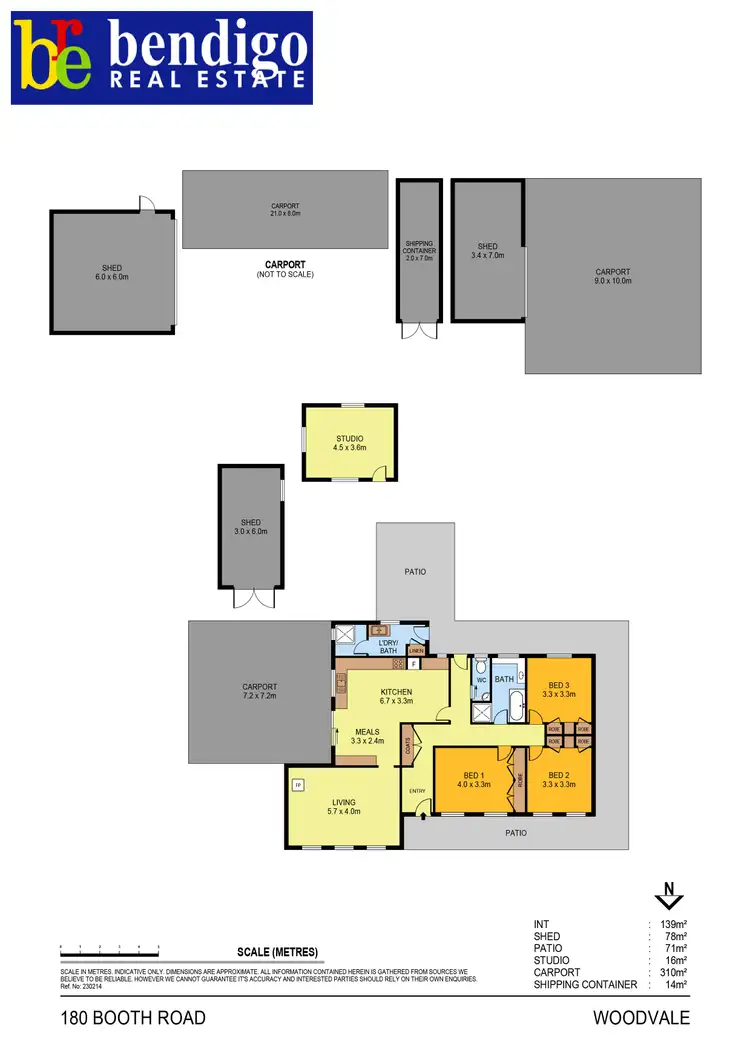 Floorplan of Homely house listing, 180 Booth Road, Woodvale VIC 3556
