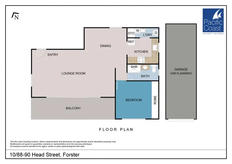 Floorplan of Homely unit listing, 10/88-90 Head Street, Forster NSW 2428