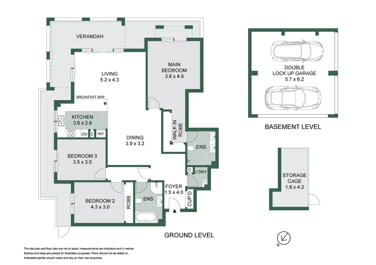 Floorplan of Homely apartment listing, 1/7-15 Bellevue Avenue, Greenwich NSW 2065