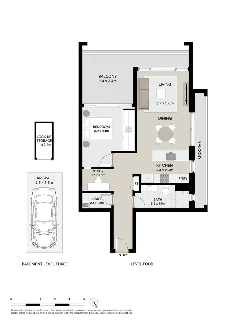 Floorplan of Homely apartment listing, 401/524 Rocky Point Road, Sans Souci NSW 2219