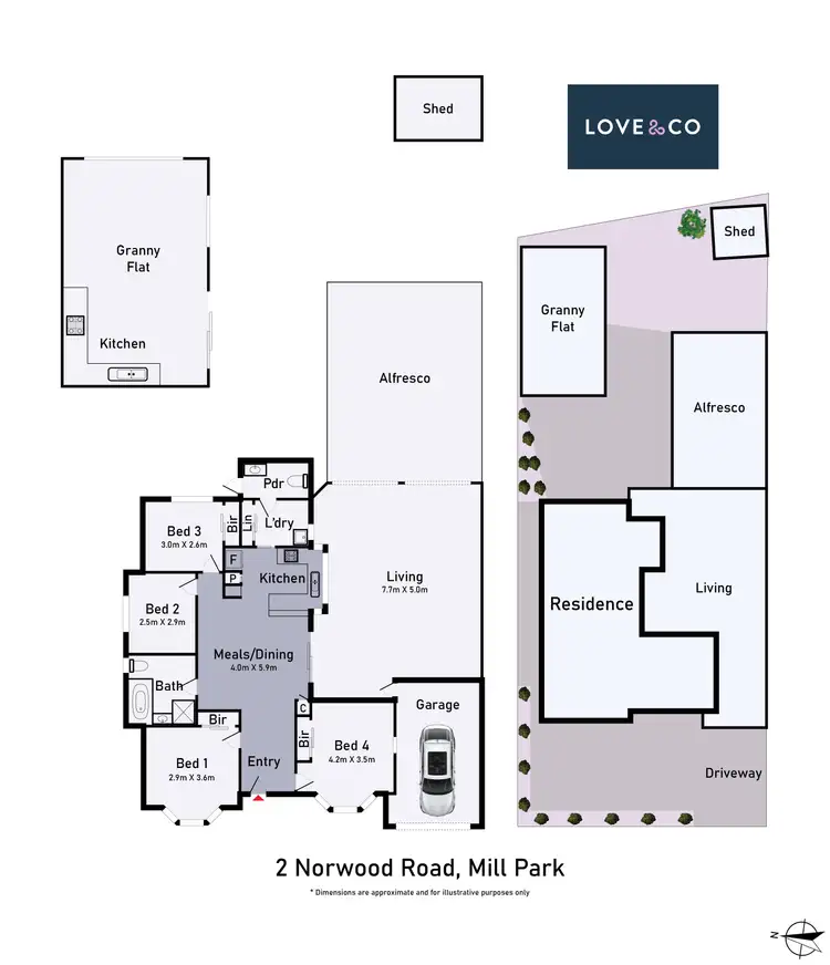 Floorplan of Homely house listing, 2 Norwood Road, Mill Park VIC 3082