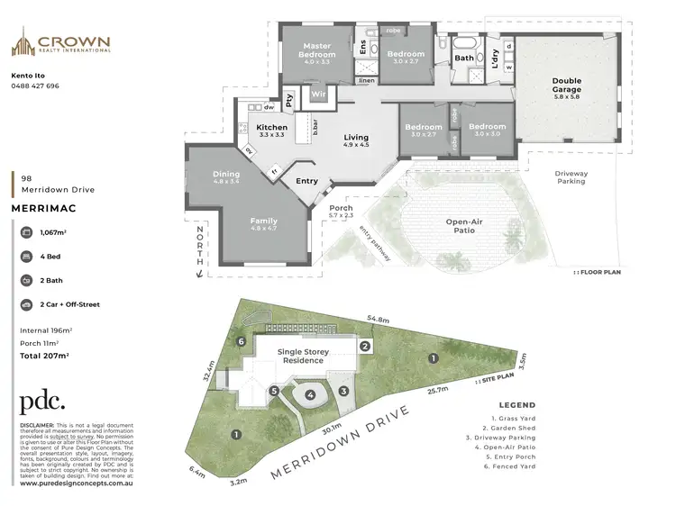 Floorplan of Homely house listing, 98 Merridown Drive, Merrimac QLD 4226