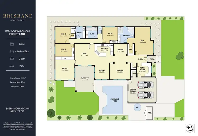Floorplan of Homely house listing, 10 St Andrews Avenue, Forest Lake QLD 4078