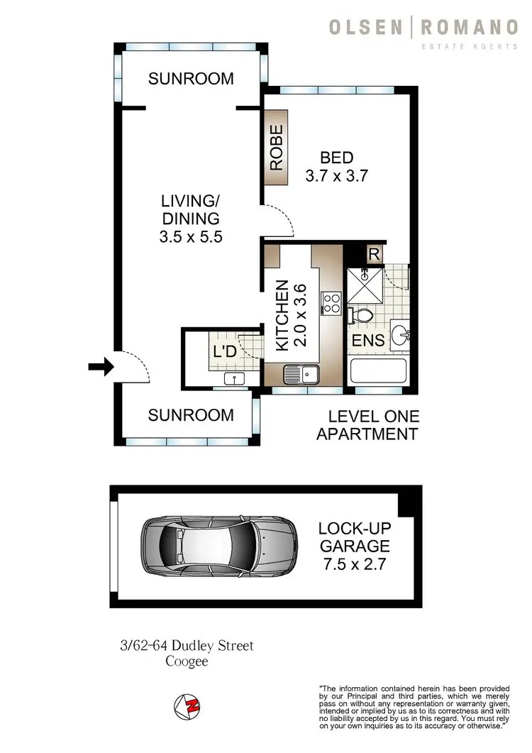 Floorplan of Homely apartment listing, 3/62-64 Dudley Street, Coogee NSW 2034