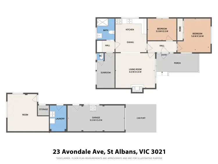 Floorplan of Homely house listing, 23 Avondale Avenue, St Albans VIC 3021