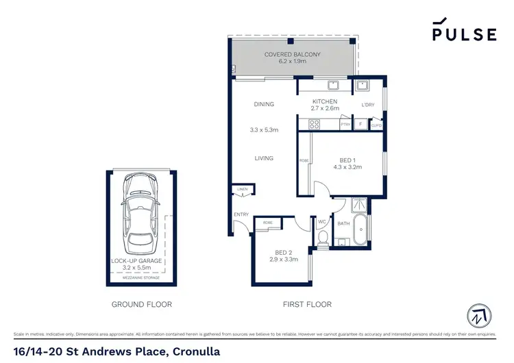 Floorplan of Homely apartment listing, 16/14-20 St Andrews Place, Cronulla NSW 2230