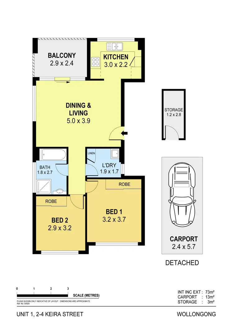 Floorplan of Homely unit listing, 1/2-4 Keira Street, Wollongong NSW 2500