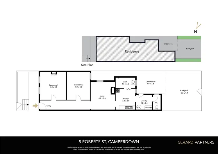 Floorplan of Homely terrace listing, 5 Roberts Street, Camperdown NSW 2050