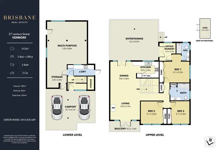 Floorplan of Homely house listing, 27 Lentara Street, Kenmore QLD 4069