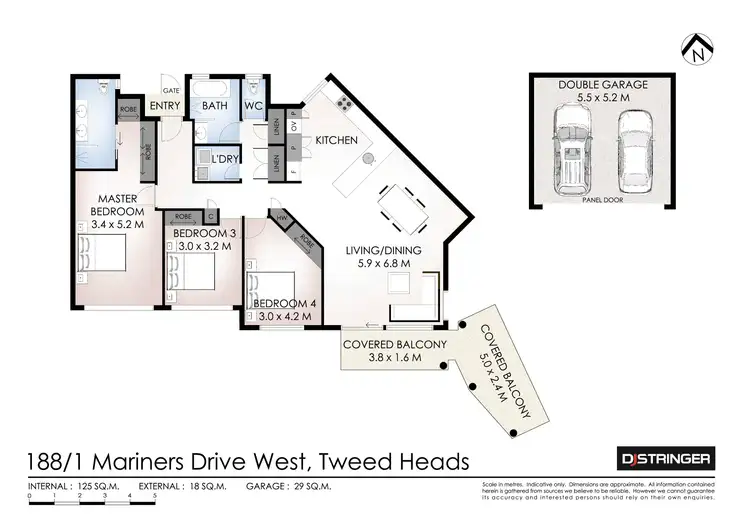 Floorplan of Homely unit listing, 188/1 Mariners Drive West, Tweed Heads NSW 2485