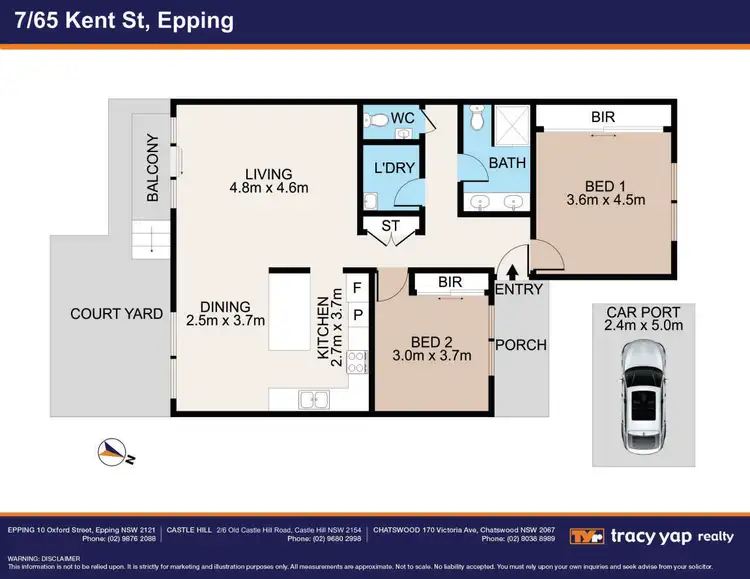 Floorplan of Homely villa listing, 7/65 Kent Street, Epping NSW 2121