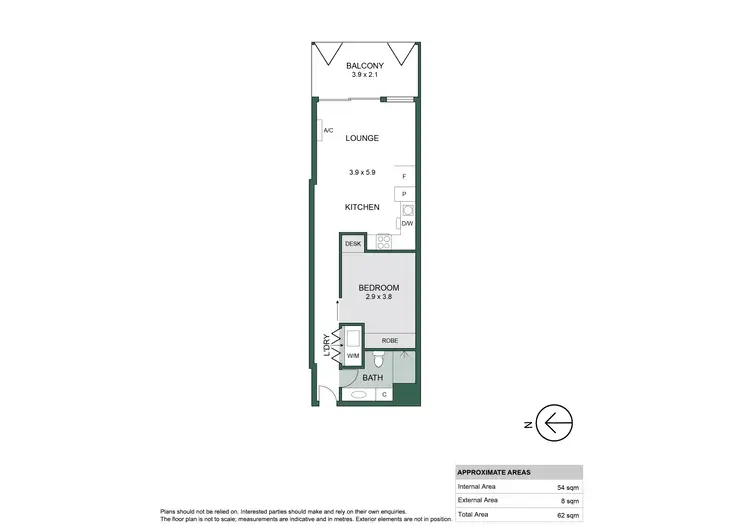 Floorplan of Homely apartment listing, 510/185 Morphett Street, Adelaide SA 5000