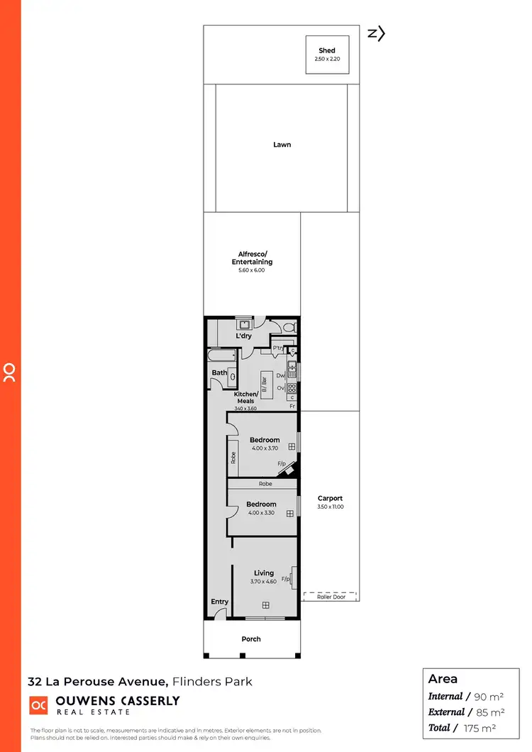 Floorplan of Homely house listing, 32 La Perouse Avenue, Flinders Park SA 5025