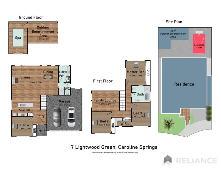 Floorplan of Homely house listing, 7 Lightwood Green, Caroline Springs VIC 3023