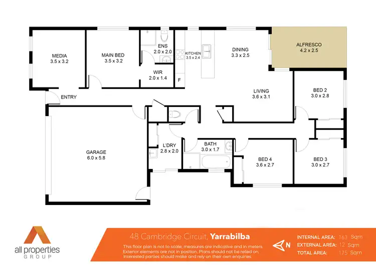 Floorplan of Homely house listing, 48 Cambridge Circuit, Yarrabilba QLD 4207