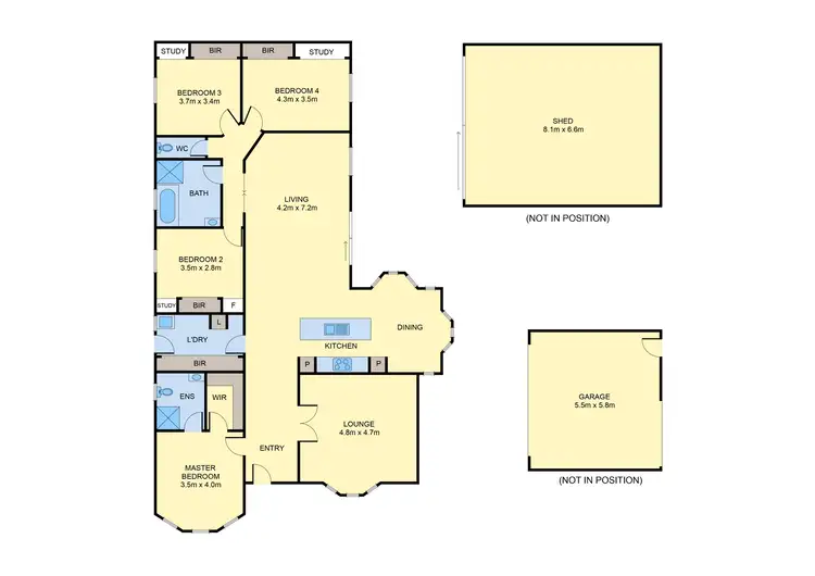 Floorplan of Homely house listing, 76 Phillip Drive, Sunbury VIC 3429
