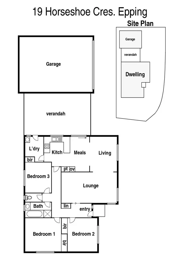 Floorplan of Homely house listing, 19 Horseshoe Crescent, Epping VIC 3076