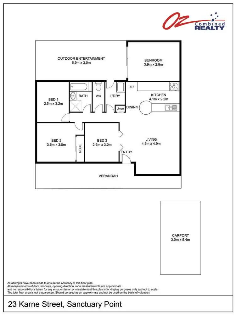 Floorplan of Homely house listing, 23 Karne Street, Sanctuary Point NSW 2540