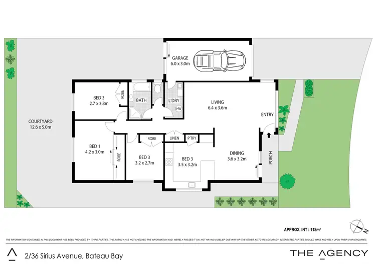 Floorplan of Homely semi-detached listing, 2/36 Sirius Avenue, Bateau Bay NSW 2261