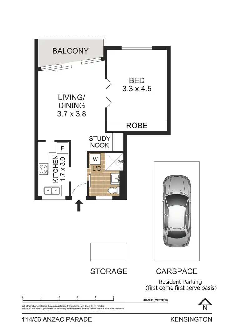 Floorplan of Homely apartment listing, 114/56-62 Anzac Parade, Kensington NSW 2033