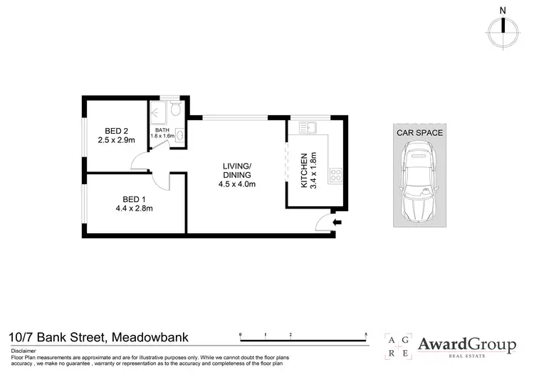 Floorplan of Homely unit listing, 10/7 Bank Street, Meadowbank NSW 2114