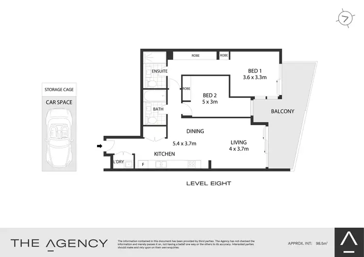 Floorplan of Homely apartment listing, 810/8 Parramatta Road, Strathfield NSW 2135