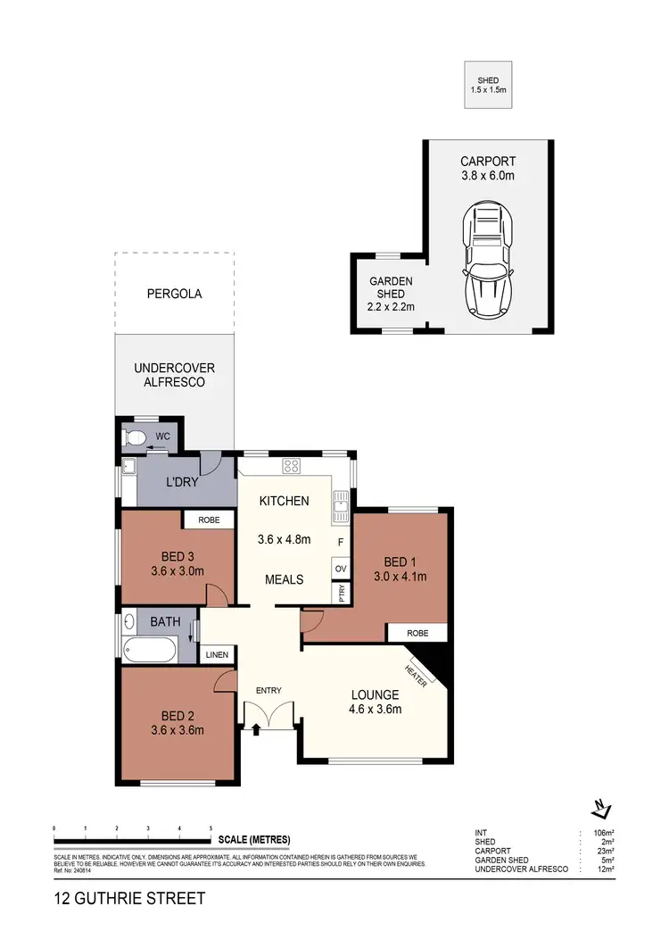 Floorplan of Homely house listing, 12 Guthrie Street, Kangaroo Flat VIC 3555