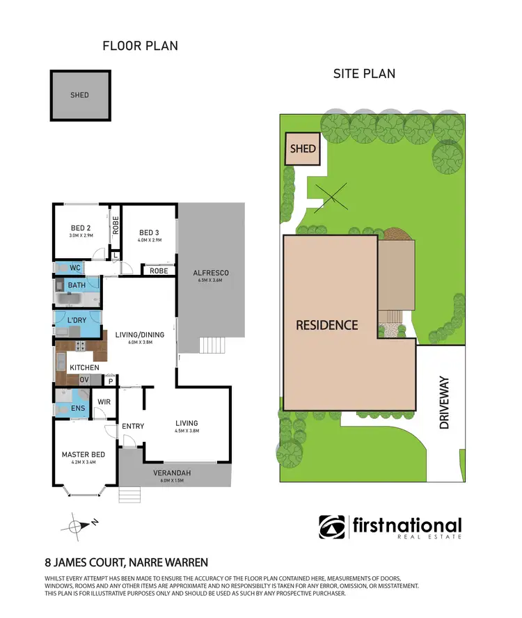 Floorplan of Homely house listing, 8 James Court, Narre Warren VIC 3805