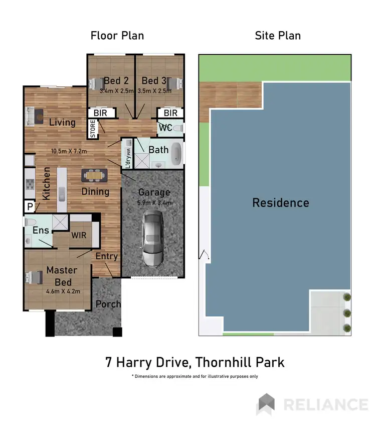 Floorplan of Homely house listing, 7 Harry Drive, Thornhill Park VIC 3335
