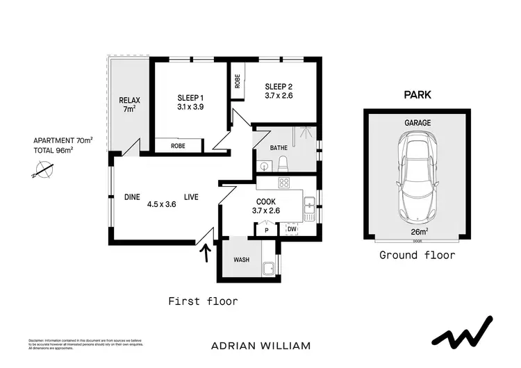 Floorplan of Homely apartment listing, 3/7 Bayley Street, Marrickville NSW 2204