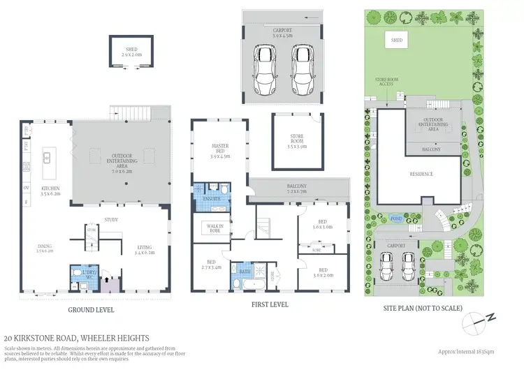 Floorplan of Homely house listing, 20 Kirkstone Road, Wheeler Heights NSW 2097