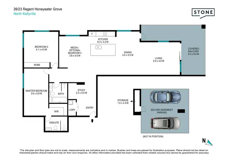 Floorplan of Homely unit listing, 26/23 Regent Honeyeater Grove, North Kellyville NSW 2155