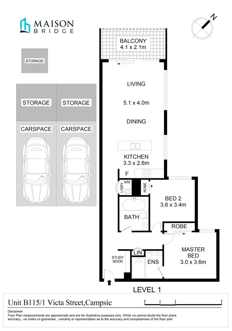 Floorplan of Homely apartment listing, 115/1 Victa Street, Campsie NSW 2194