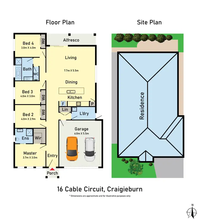 Floorplan of Homely house listing, 16 Cable Circuit, Craigieburn VIC 3064
