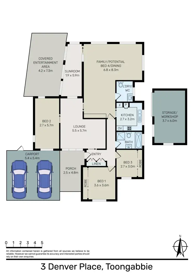 Floorplan of Homely house listing, 3 Denver Place, Toongabbie NSW 2146